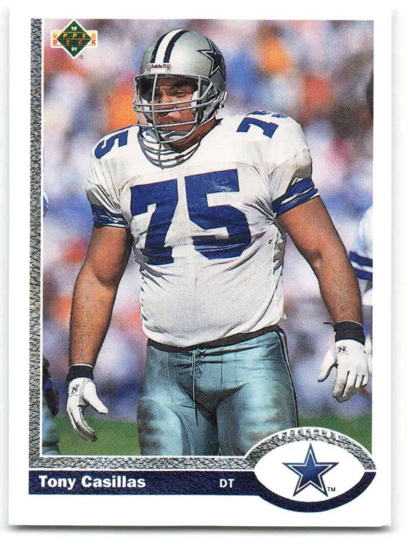 1991 Upper Deck #696 Tony Casillas NM-MT Dallas Cowboys Football Card - Football Card Single