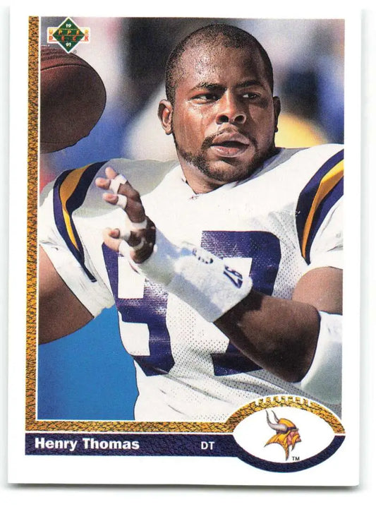 1991 Upper Deck #698 Henry Thomas NM-MT Minnesota Vikings Football Card