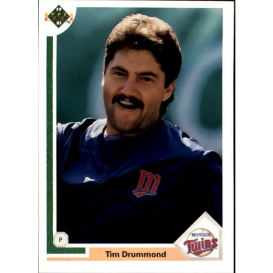 1991 Upper Deck #698 Tim Drummond NM-MT Minnesota Twins Baseball Card - Baseball Card Single