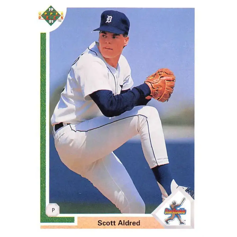 1991 Upper Deck #7 Scott Aldred EX Excellent Detroit Tigers Baseball Card - Baseball Card Single