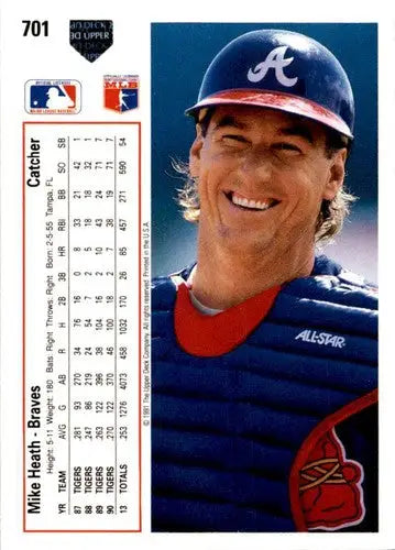 1991 Upper Deck #701 Mike Heath ID:45649 - Baseball Card Single