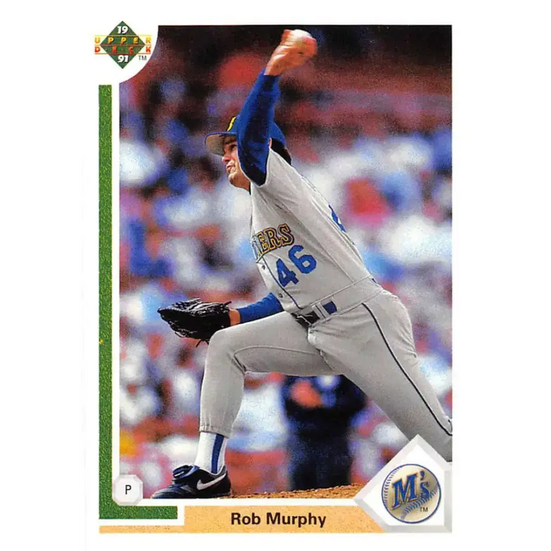 1991 Upper Deck #707 Rob Murphy NM-MT Seattle Mariners Baseball Card - Baseball Card Single