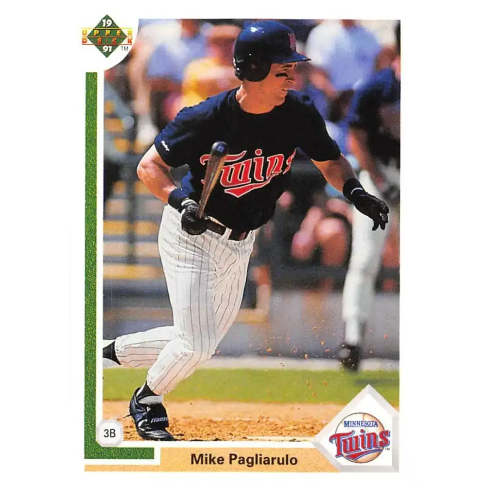 1991 Upper Deck #709 Mike Pagliarulo EX Excellent Minnesota Twins Baseball Card - Baseball Card Single