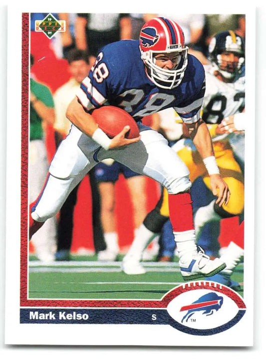 1991 Upper Deck #71 Mark Kelso NM-MT Buffalo Bills Football Card - Football Card Single
