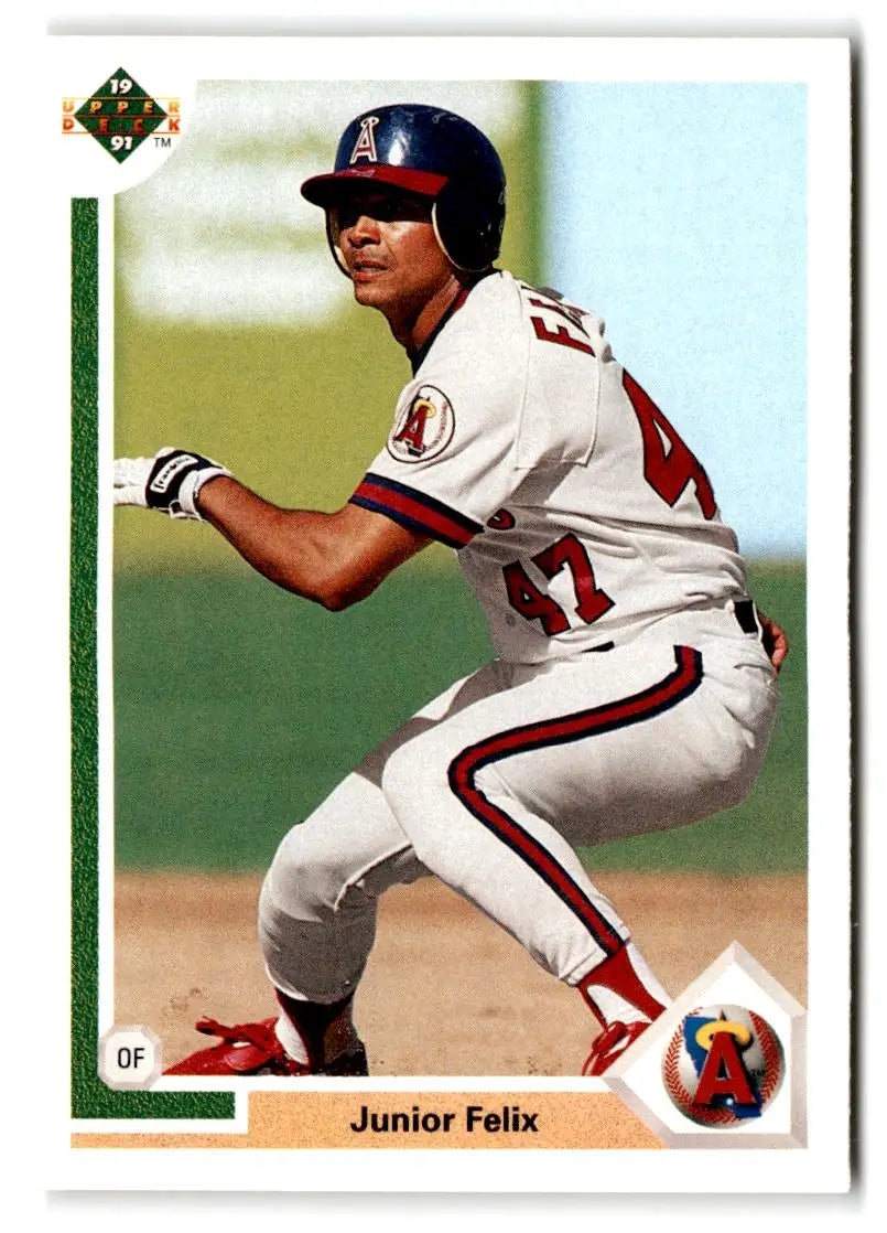 1991 Upper Deck #711 Junior Felix - Baseball Card Single