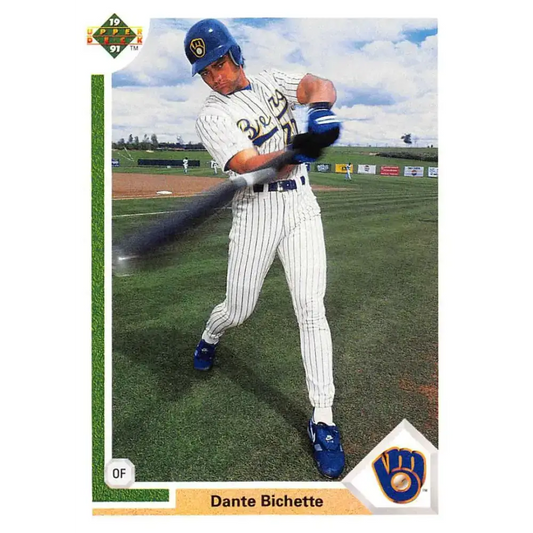 1991 Upper Deck #712 Dante Bichette EX Excellent Milwaukee Brewers Baseball Card