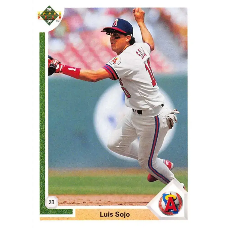 1991 Upper Deck #714 Luis Sojo NM-MT California Angels Baseball Card - Baseball Card Single