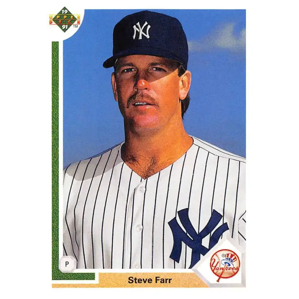 1991 Upper Deck #717 Steve Farr NM-MT New York Yankees Baseball Card - Baseball Card Single