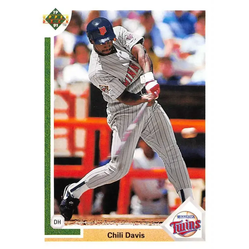 1991 Upper Deck #722 Chili Davis EX Excellent Minnesota Twins Baseball Card - Baseball Card Single