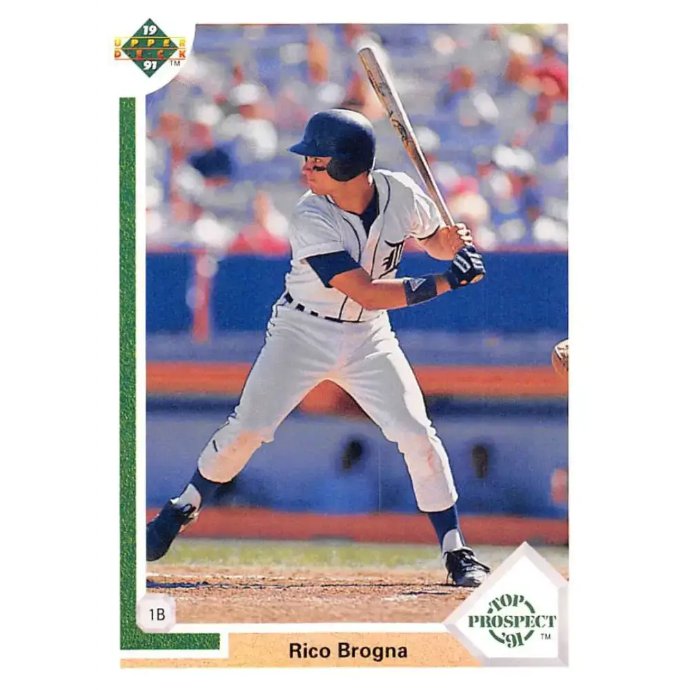 1991 Upper Deck #73 Rico Brogna TP NM-MT Detroit Tigers Baseball Card - Baseball Card Single