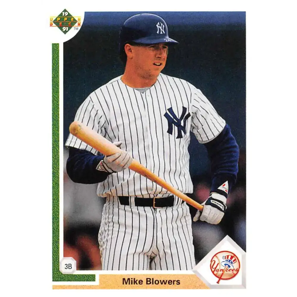 1991 Upper Deck #730 Mike Blowers NM-MT New York Yankees Baseball Card - Baseball Card Single