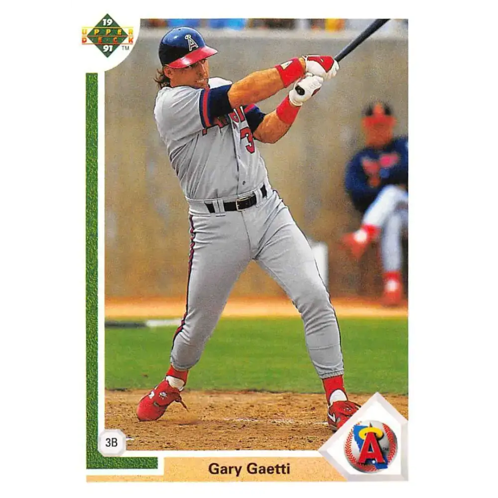 1991 Upper Deck #731 Gary Gaetti EX Excellent California Angels Baseball Card - Baseball Card Single