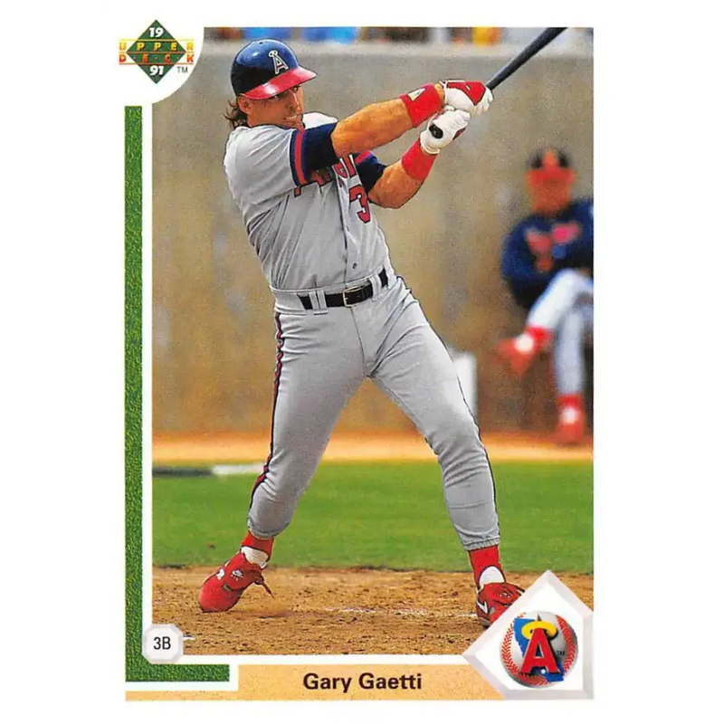 1991 Upper Deck #731 Gary Gaetti EX Excellent California Angels Baseball Card - Baseball Card Single