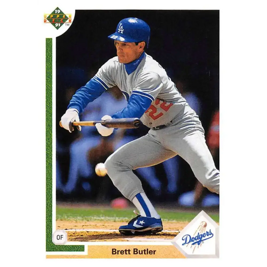 1991 Upper Deck #732 Brett Butler NM-MT Los Angeles Dodgers Baseball Card - Baseball Card Single