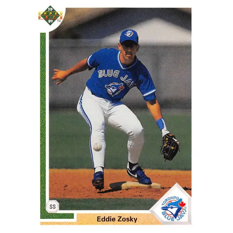 1991 Upper Deck #734 Eddie Zosky NM-MT Toronto Blue Jays Baseball Card - Baseball Card Single