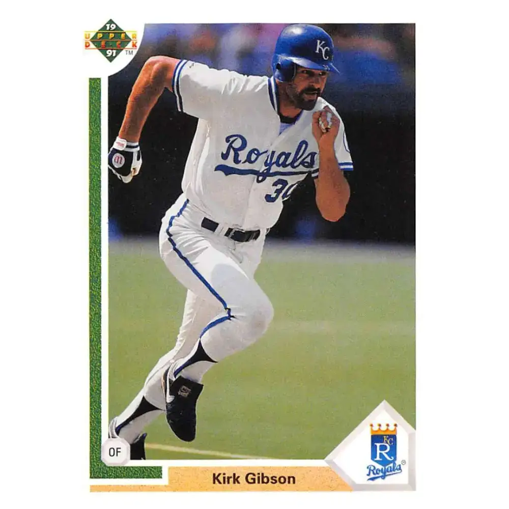 1991 Upper Deck #737 Kirk Gibson NM-MT Kansas City Royals Baseball Card - Baseball Card Single