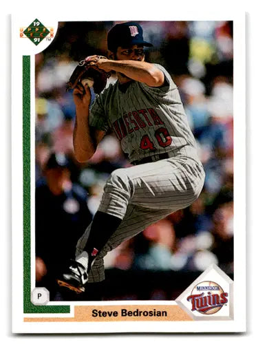 1991 Upper Deck #738 Steve Bedrosian EX Excellent Twins ID:67272 - Baseball Card Single