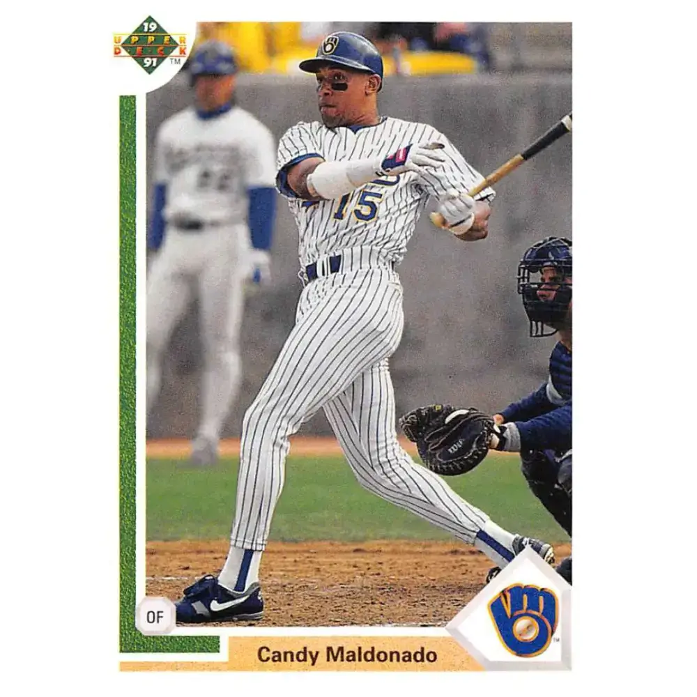 1991 Upper Deck #739 Candy Maldonado EX Excellent Milwaukee Brewers Baseball Card - Baseball Card Single