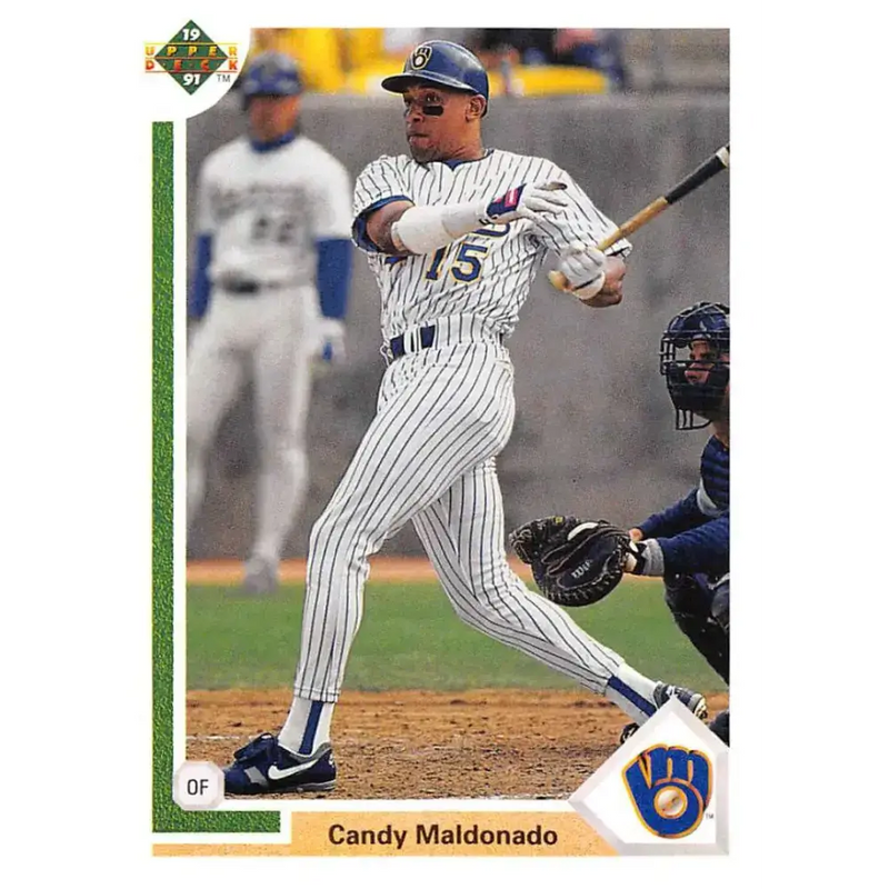 1991 Upper Deck #739 Candy Maldonado EX Excellent Milwaukee Brewers Baseball Card - Baseball Card Single