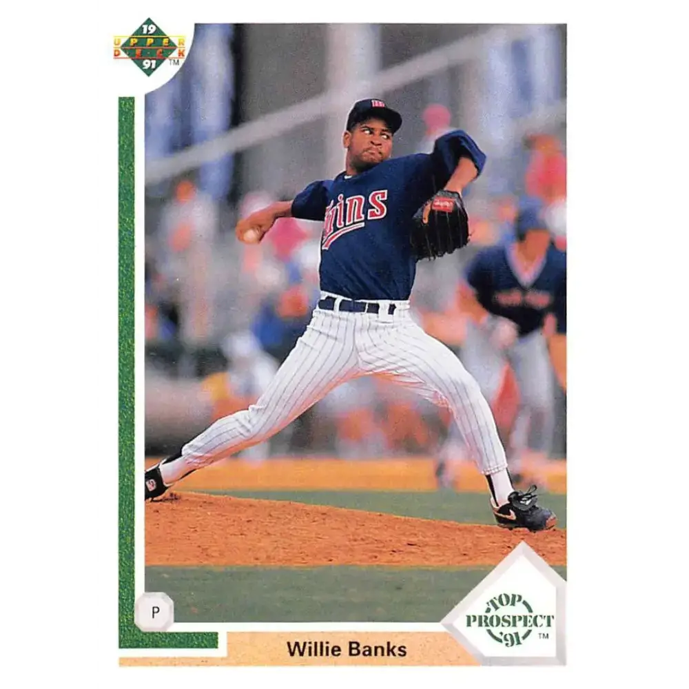 1991 Upper Deck #74 Willie Banks NM-MT Minnesota Twins Baseball Card - Baseball Card Single