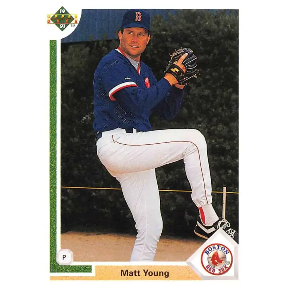 1991 Upper Deck #740 Matt Young EX Excellent Boston Red Sox Baseball Card - Baseball Card Single