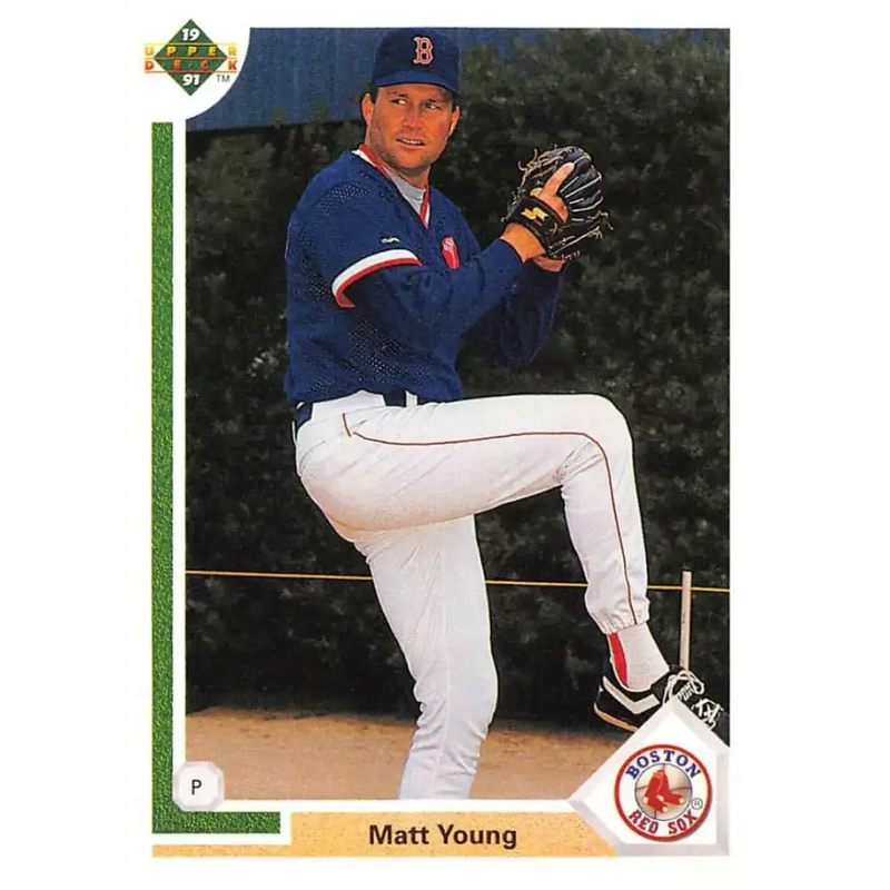 1991 Upper Deck #740 Matt Young NM-MT Boston Red Sox Baseball Card - Baseball Card Single
