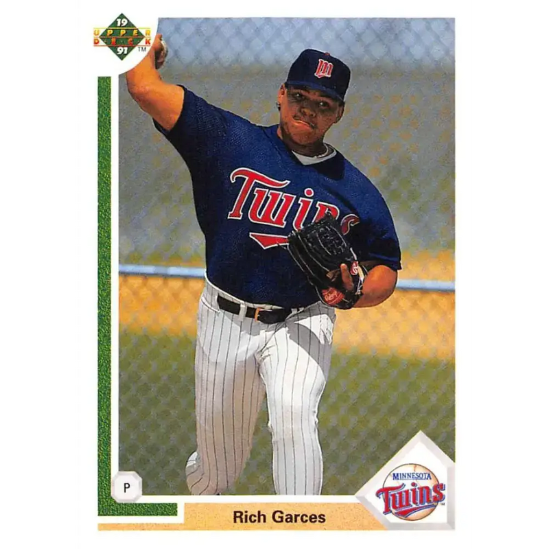 1991 Upper Deck #741 Rich Garces NM-MT RC Rookie Minnesota Twins Baseball Card - Baseball Card Single