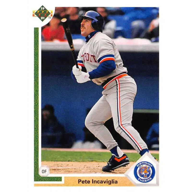 1991 Upper Deck #747 Pete Incaviglia EX Excellent Detroit Tigers Baseball Card