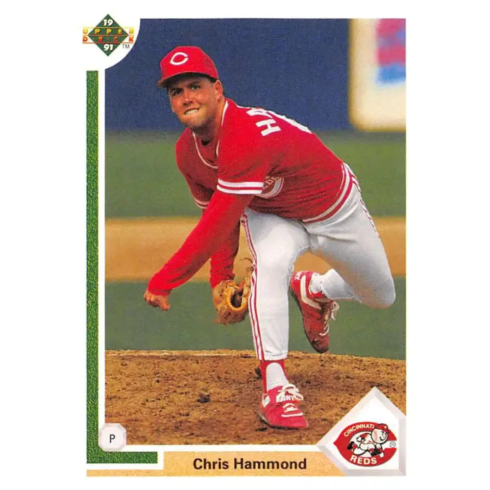 1991 Upper Deck #748 Chris Hammond EX Excellent Cincinnati Reds Baseball Card - Baseball Card Single