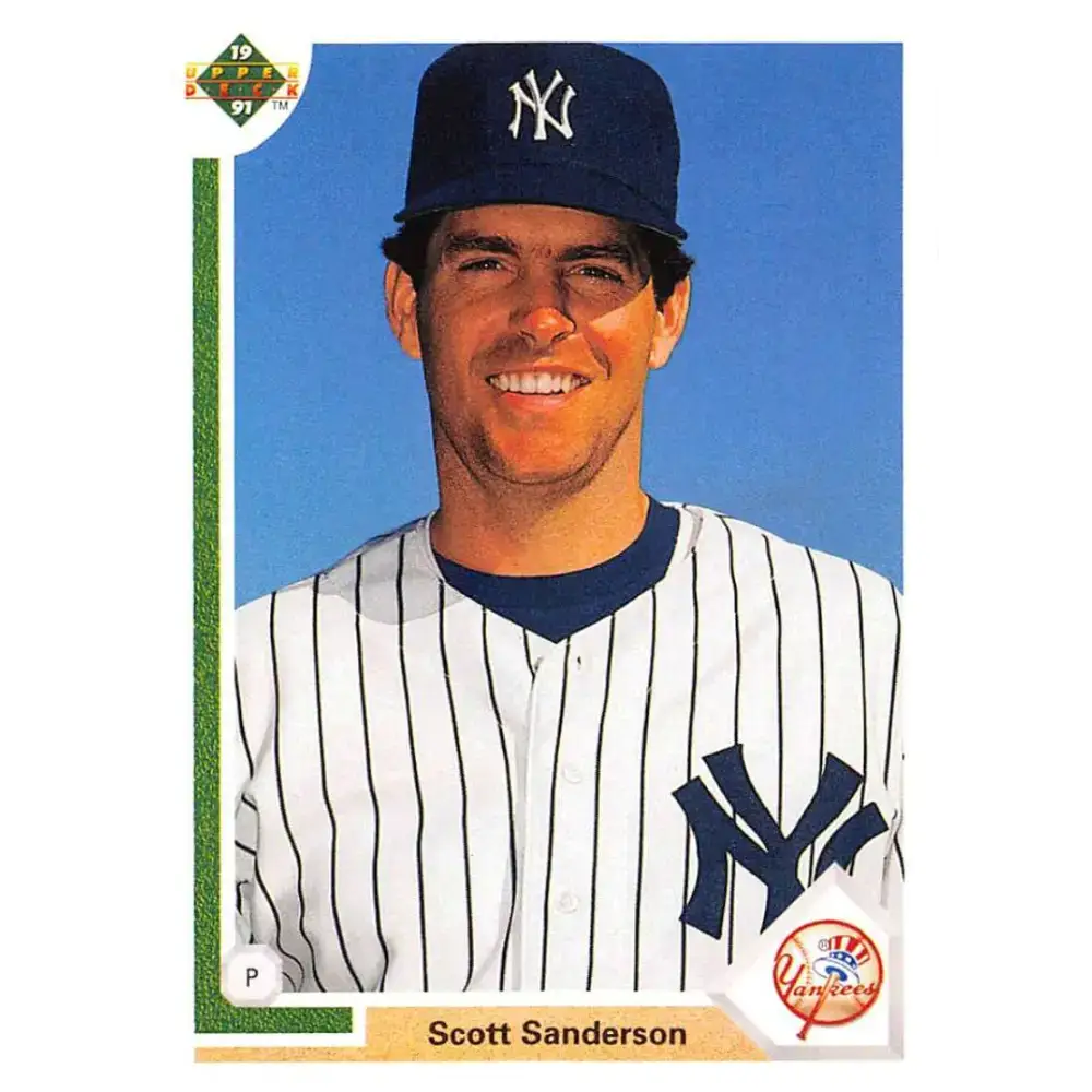 1991 Upper Deck #750 Scott Sanderson NM-MT New York Yankees Baseball Card - Baseball Card Single