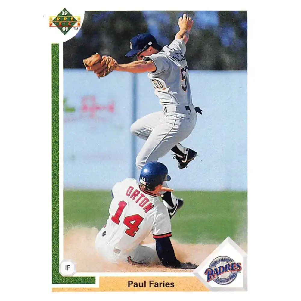 1991 Upper Deck #751 Paul Faries NM-MT RC Rookie San Diego Padres Baseball Card - Baseball Card Single