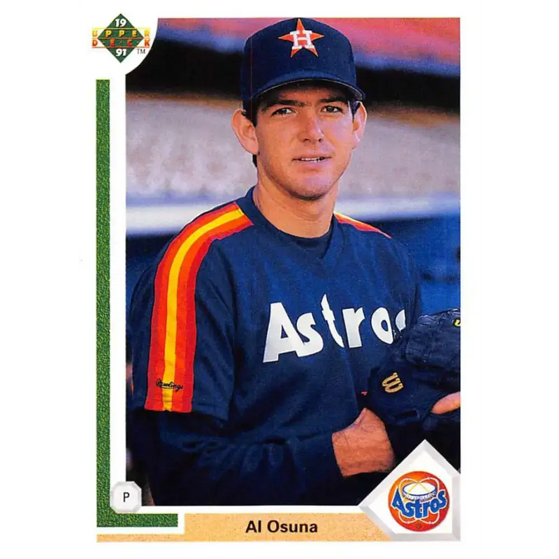 1991 Upper Deck #752 Al Osuna EX Excellent RC Rookie Houston Astros Baseball Card - Baseball Card Single