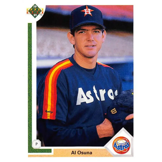 1991 Upper Deck #752 Al Osuna NM-MT RC Rookie Houston Astros Baseball Card - Baseball Card Single