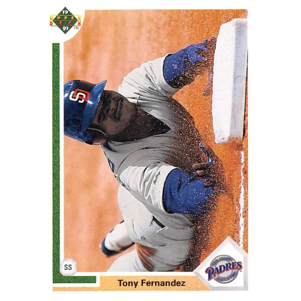 1991 Upper Deck #754 Tony Fernandez NM-MT San Diego Padres Baseball Card - Baseball Card Single