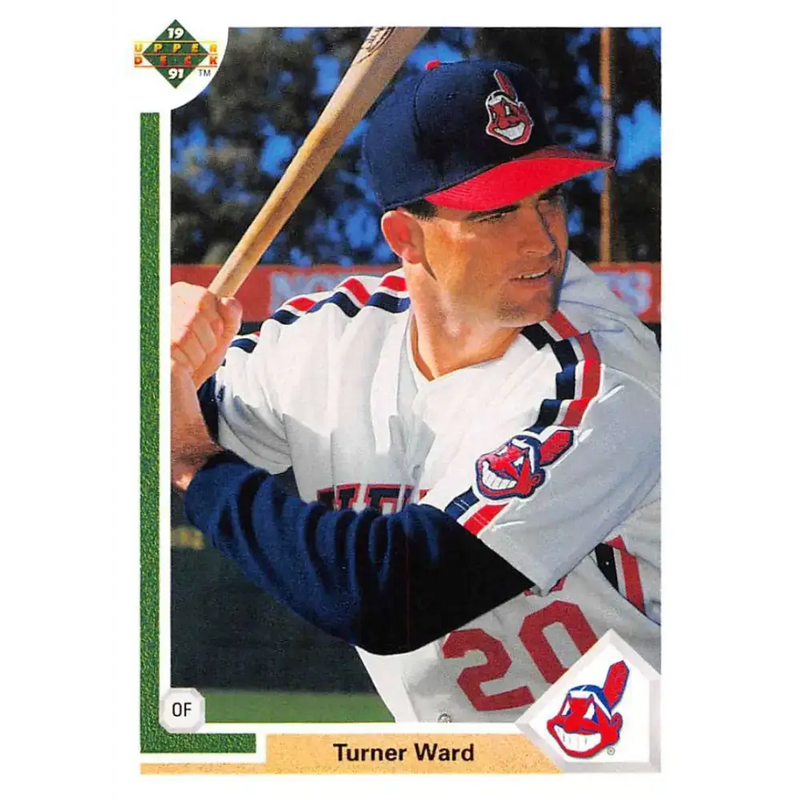 1991 Upper Deck #762 Turner Ward NM-MT RC Rookie Cleveland Indians Baseball Card - Baseball Card Single