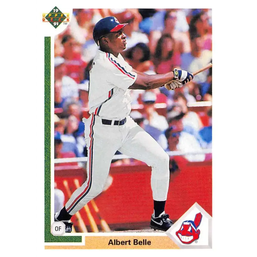 1991 Upper Deck #764 Albert Belle EX Excellent Cleveland Indians Baseball Card - Baseball Card Single