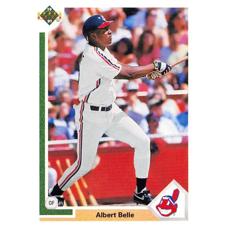 1991 Upper Deck #764 Albert Belle EX Excellent Cleveland Indians Baseball Card - Baseball Card Single