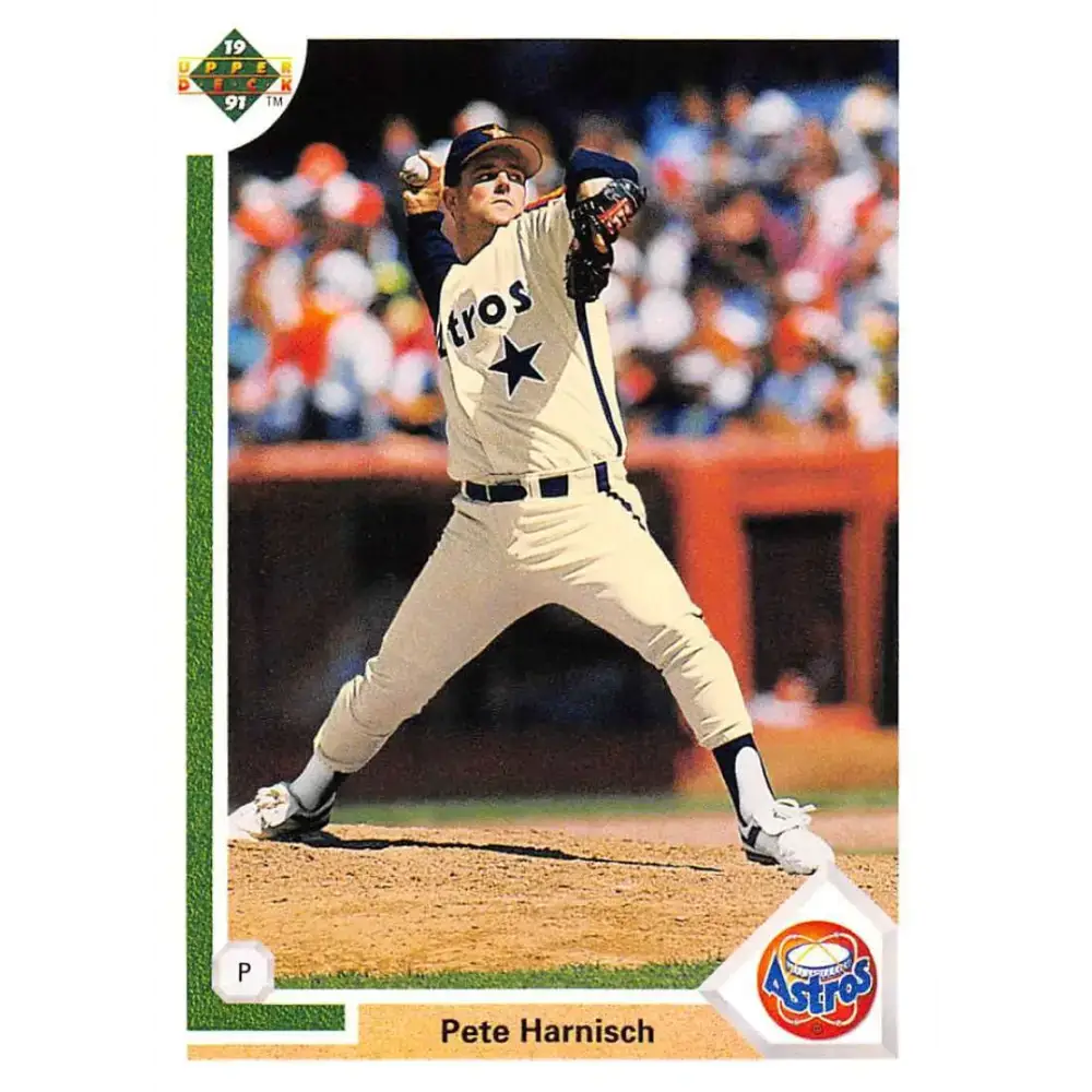 1991 Upper Deck #772 Pete Harnisch EX Excellent Houston Astros Baseball Card - Baseball Card Single