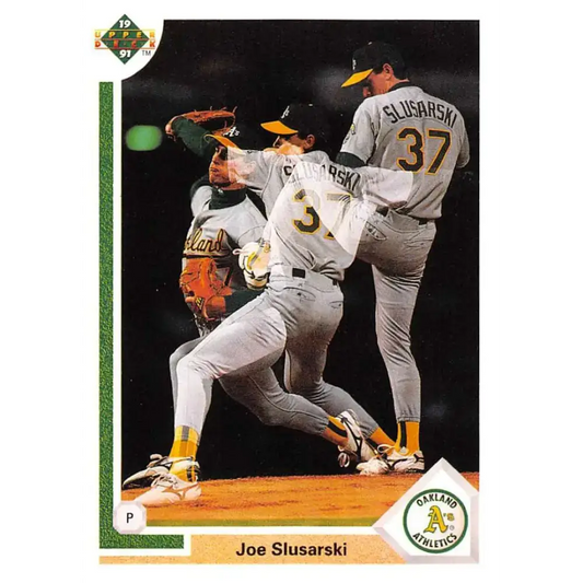 1991 Upper Deck #777 Joe Slusarski EX Excellent RC Rookie Oakland Athletics Baseball Card