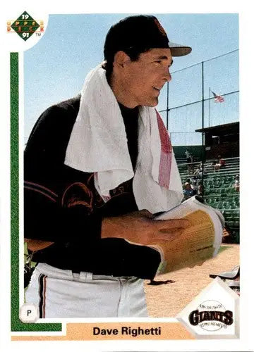 1991 Upper Deck #778 Dave Righetti ID:45713 - Baseball Card Single