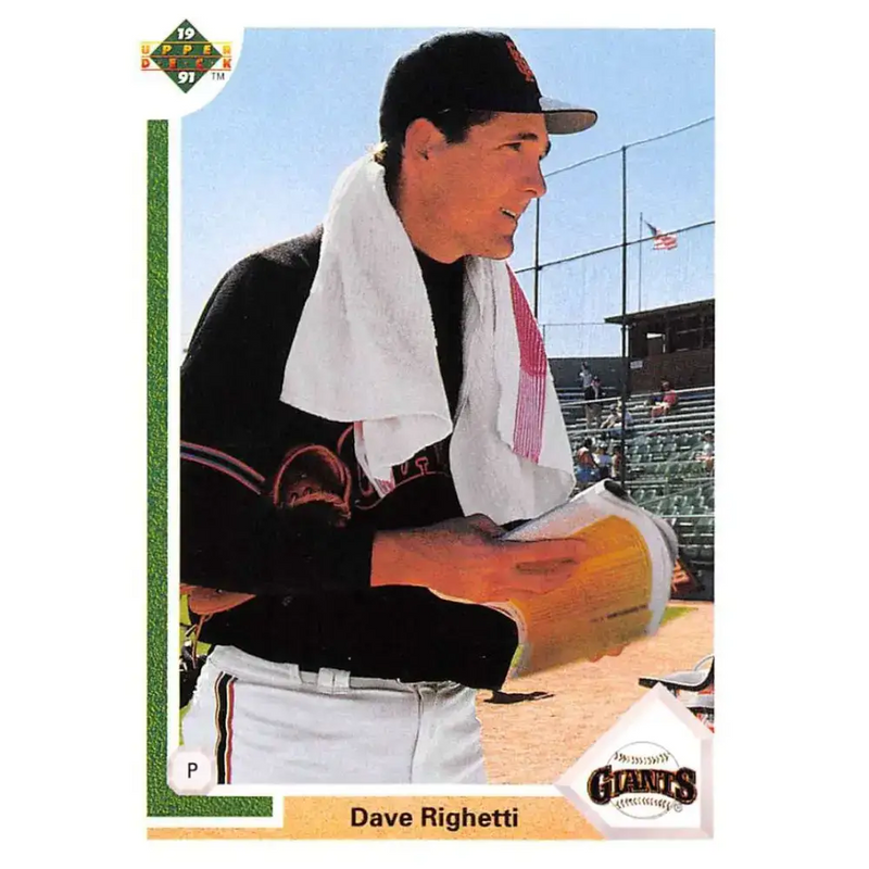 1991 Upper Deck #778 Dave Righetti NM-MT San Francisco Giants Baseball Card - Baseball Card Single
