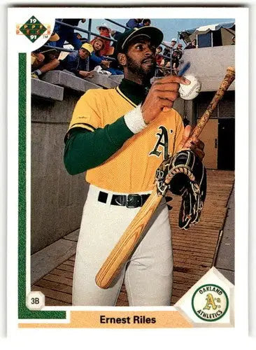1991 Upper Deck #780 Ernest Riles NM-MT Athletics ID:39053 - Baseball Card Single