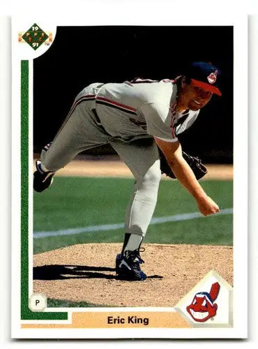 Eric King Cleveland baseball card from 1991 Upper Deck #782 featuring Cleveland Indians