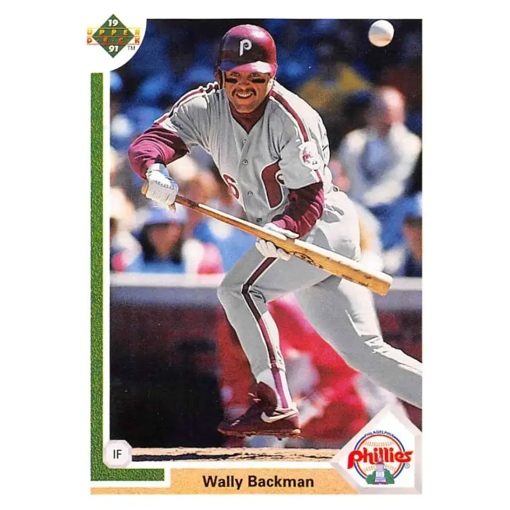 1991 Upper Deck #790 Wally Backman EX Excellent Philadelphia Phillies Baseball Card - Baseball Card Single