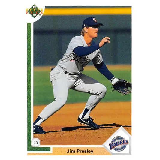 1991 Upper Deck #791 Jim Presley NM-MT San Diego Padres Baseball Card - Baseball Card Single