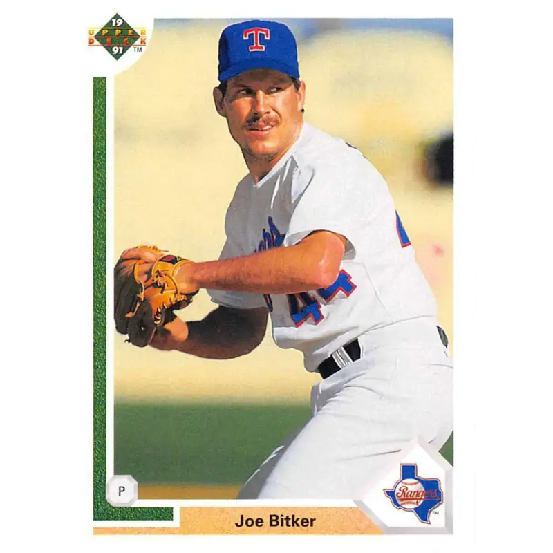 1991 Upper Deck #797 Joe Bitker EX Excellent RC Rookie Texas Rangers Baseball Card - Baseball Card Single