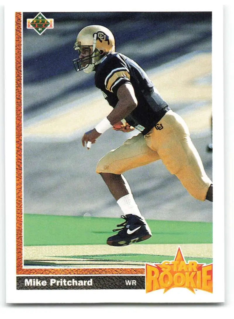 1991 Upper Deck #8 Mike Pritchard NM-MT RC Rookie Atlanta Falcons Football Card - Football Card Single