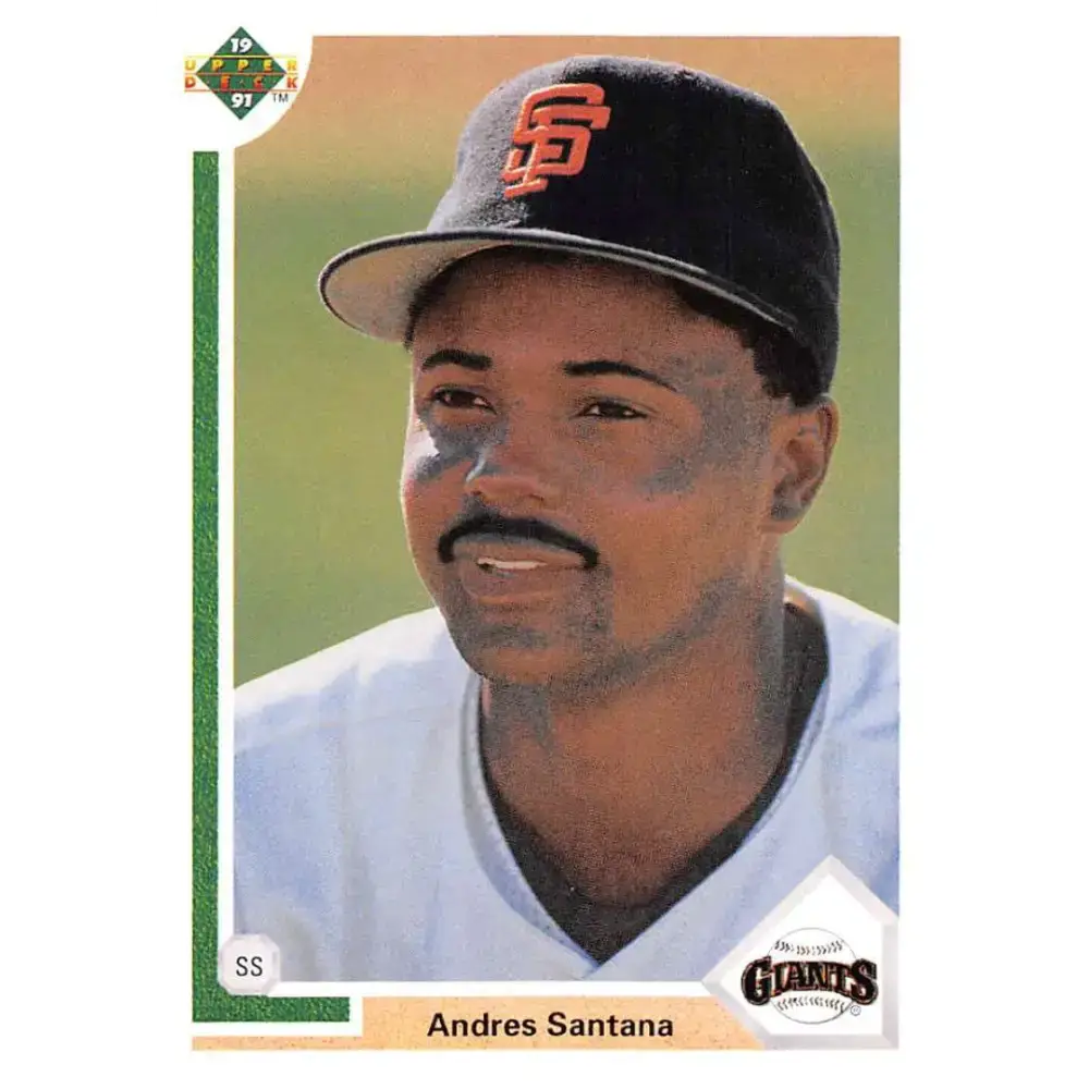 1991 Upper Deck #87 Andres Santana EX Excellent San Francisco Giants Baseball Card - Baseball Card Single