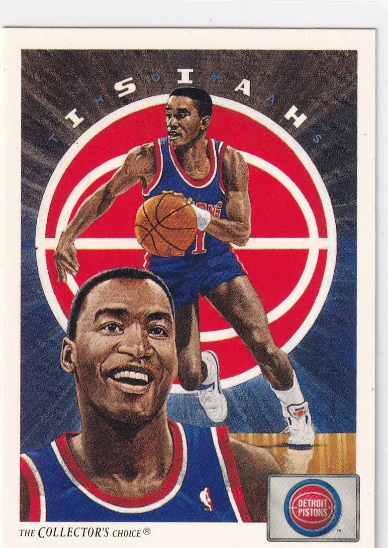 1991 UPPER DECK #91 ISIAH THOMAS CHECKLIST- DETROIT PISTONS