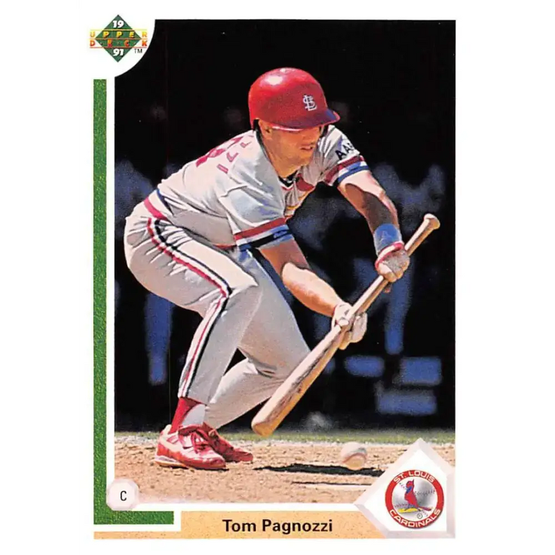 1991 Upper Deck #91 Tom Pagnozzi EX Excellent St. Louis Cardinals Baseball Card - Baseball Card Single